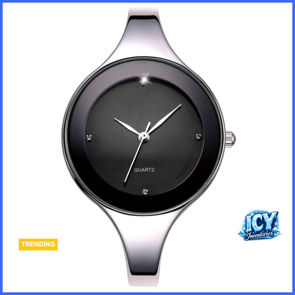 Stainless Steel Quartz Analog Watch With Diamond Dial